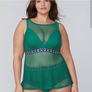Lane Bryant Mesh Swim Top and Bottoms